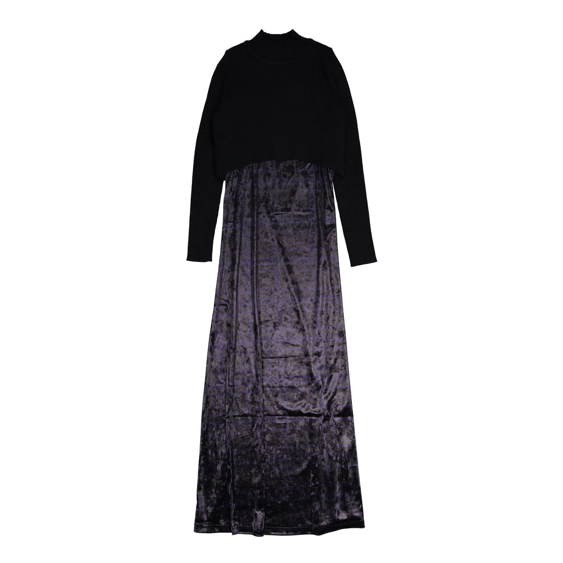 ROWE Velvet And Knit Maxi Dress