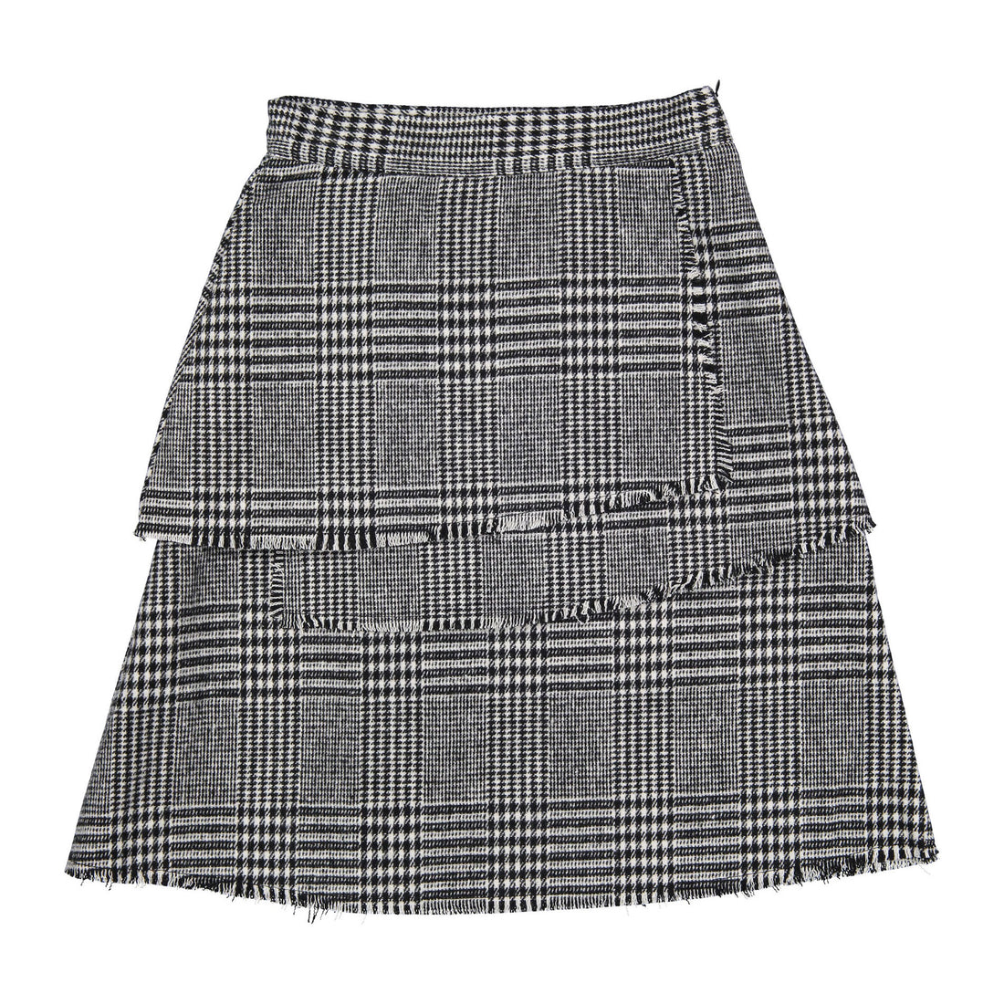 ROWE Houndstooth Plaid Skirt