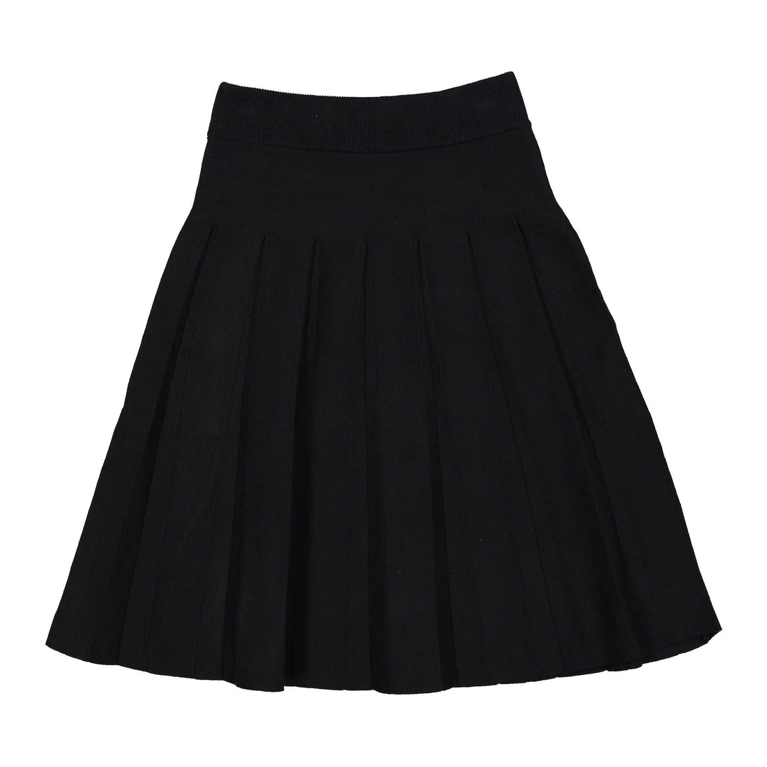 ROWE Black Knit Pleated Skirt