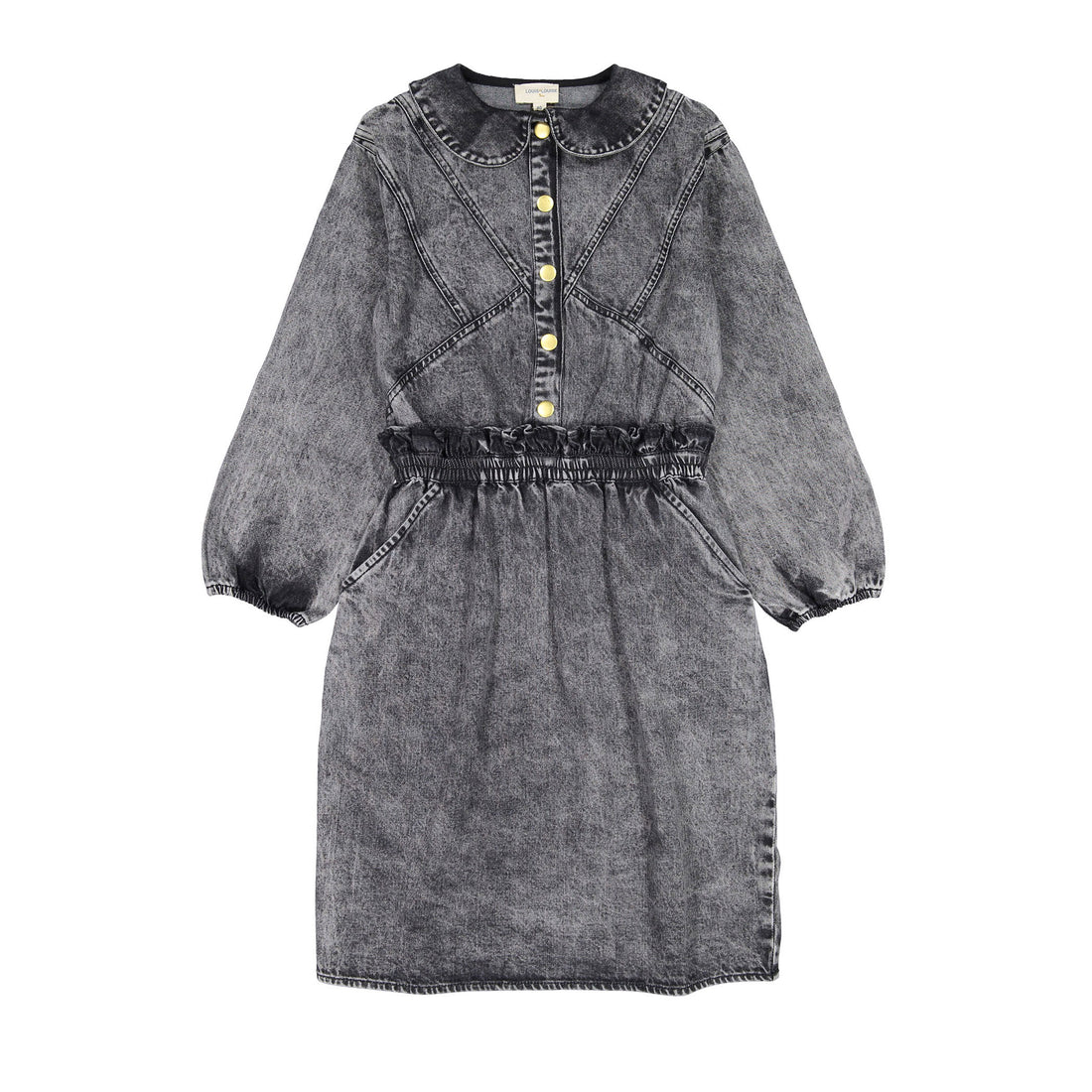 Louis Louise Grey Denim Long Thalia Dress