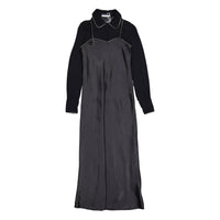 ROWE Black Zipper Dress And Shirt Set