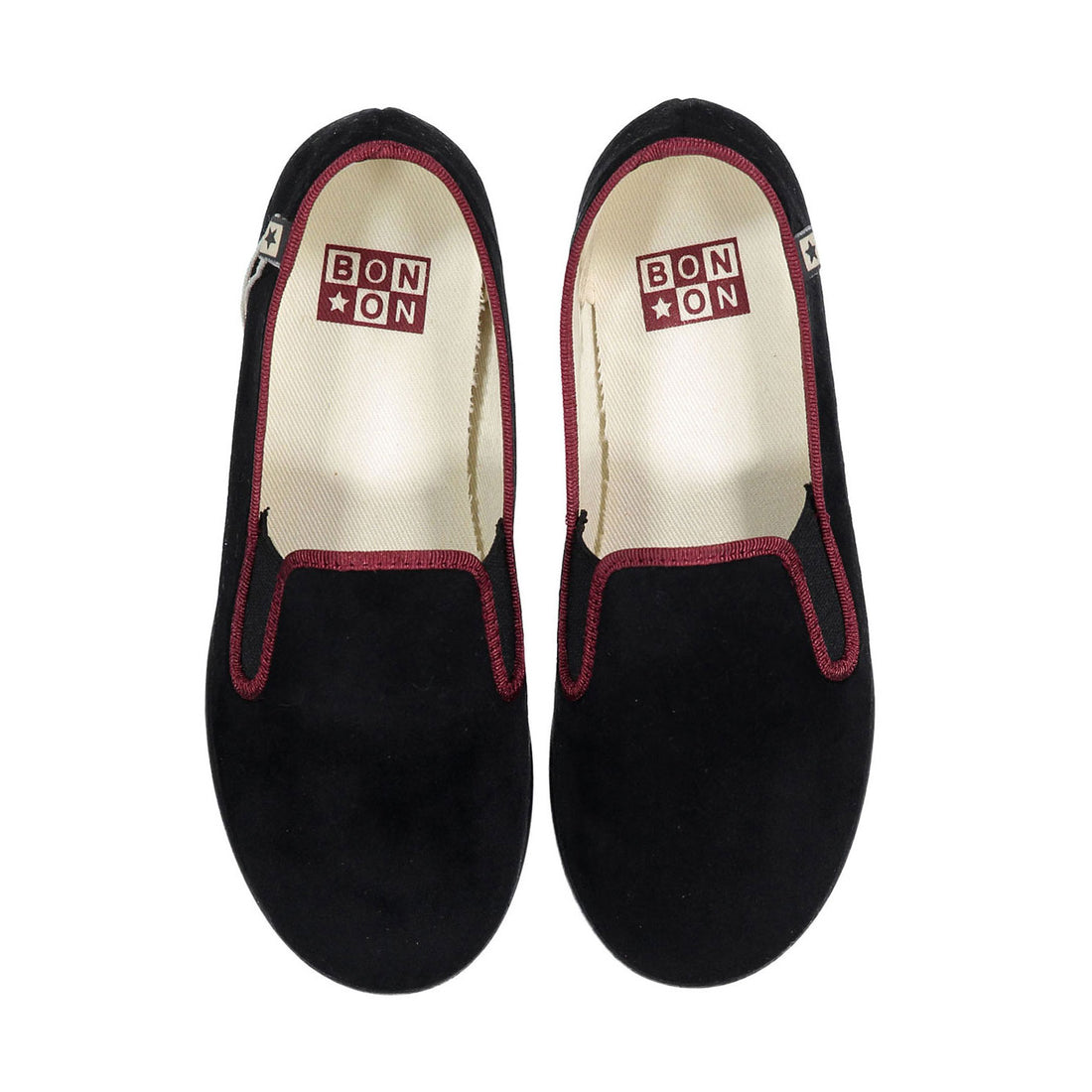 Bonton Not Black Chaussons John Smoking Flats