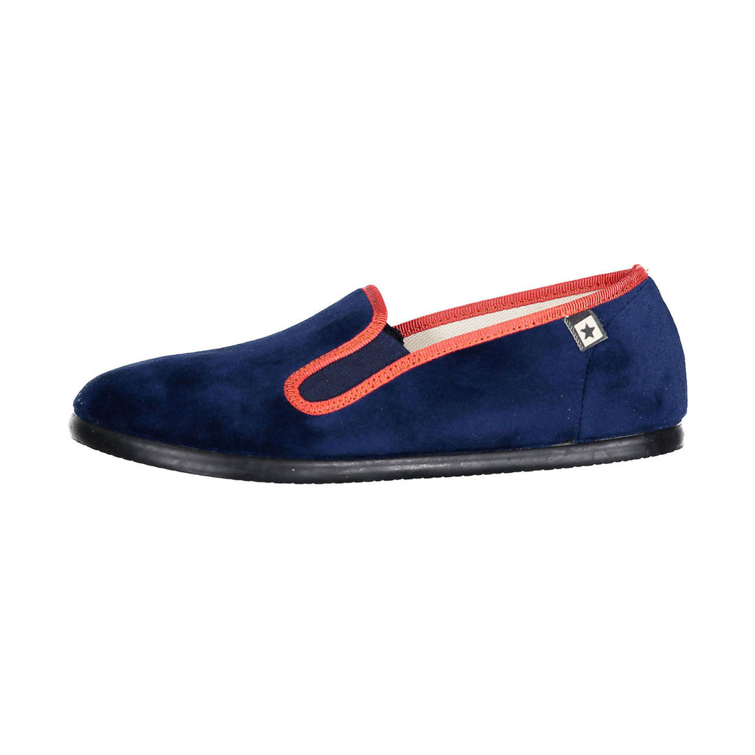 Bonton Malibleu Blue Chaussons John Smoking Flats