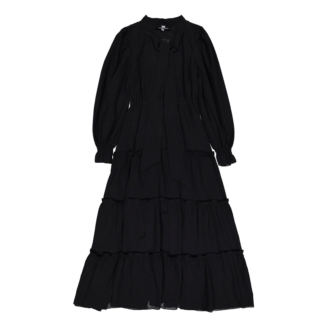 Venera Arapu Black Ruffled Booniedream Dress