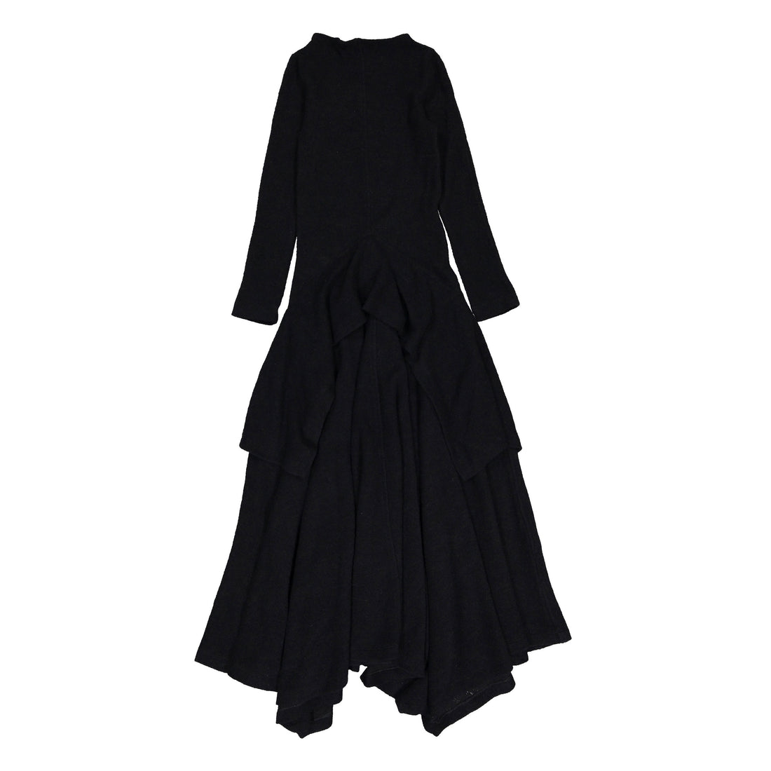 Venera Arapu Black Wool Sweetloop Dress