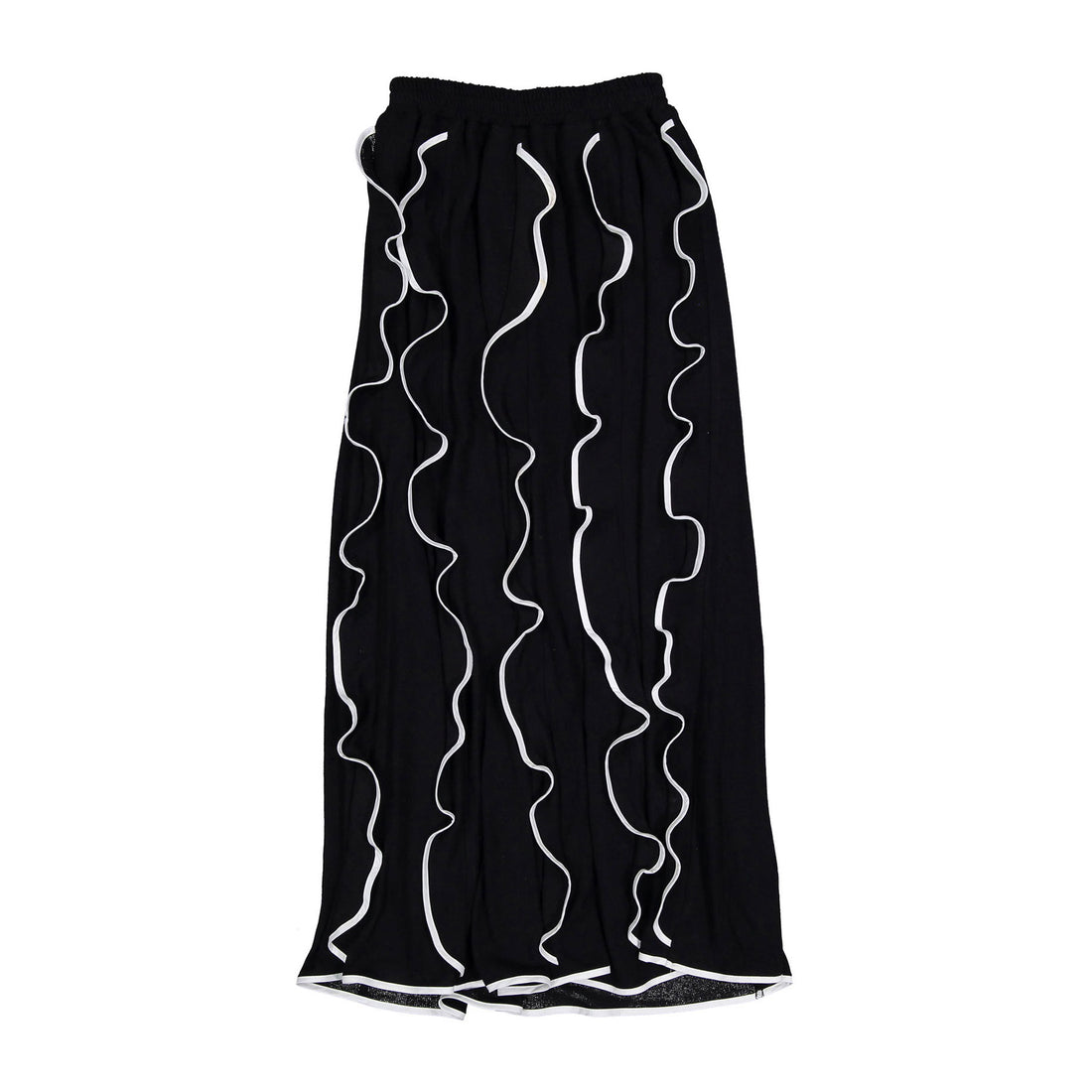Venera Arapu Black Paneled Naboopack Skirt