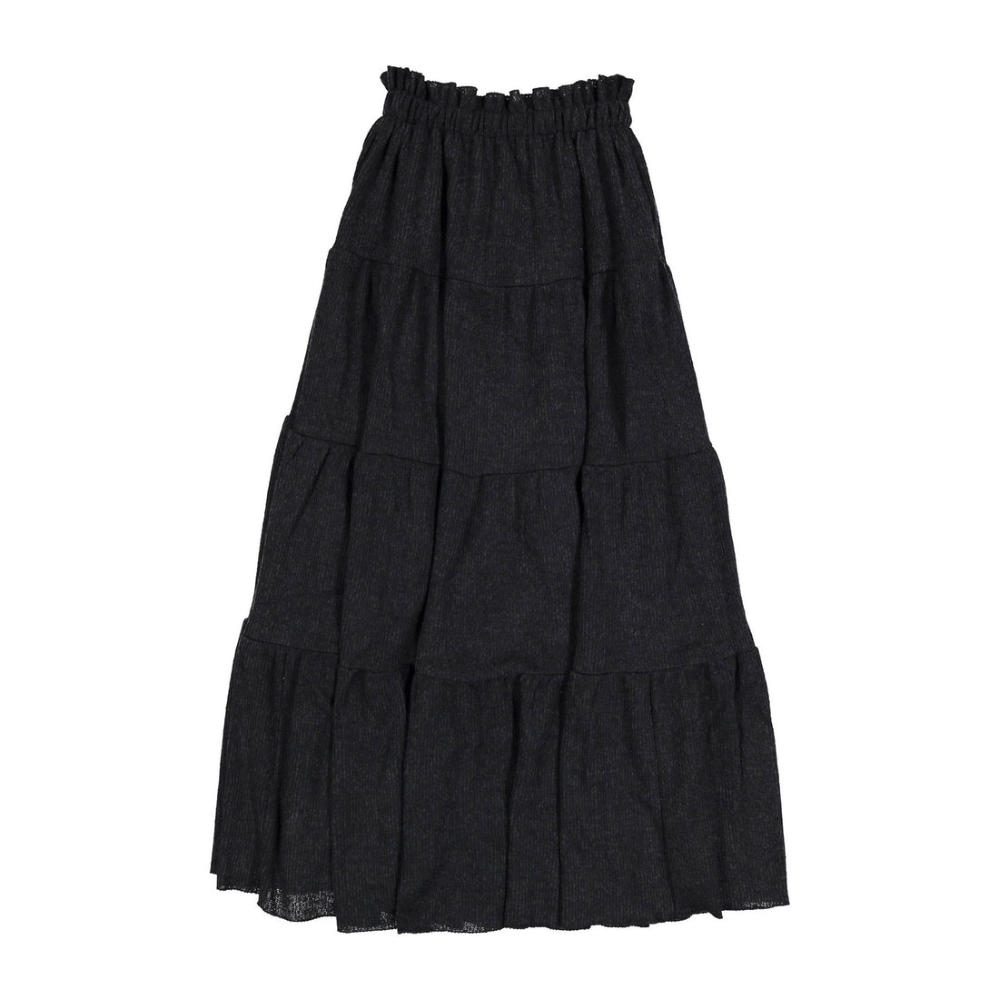 Venera Arapu Black Tiered Tonalfaze Skirt