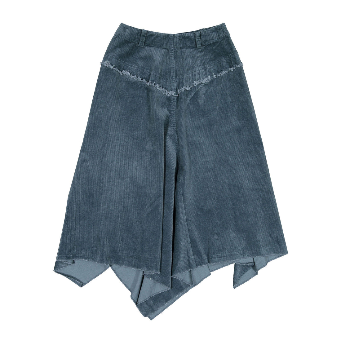 Coco Blanc Teal Blue Corduroy Skirt