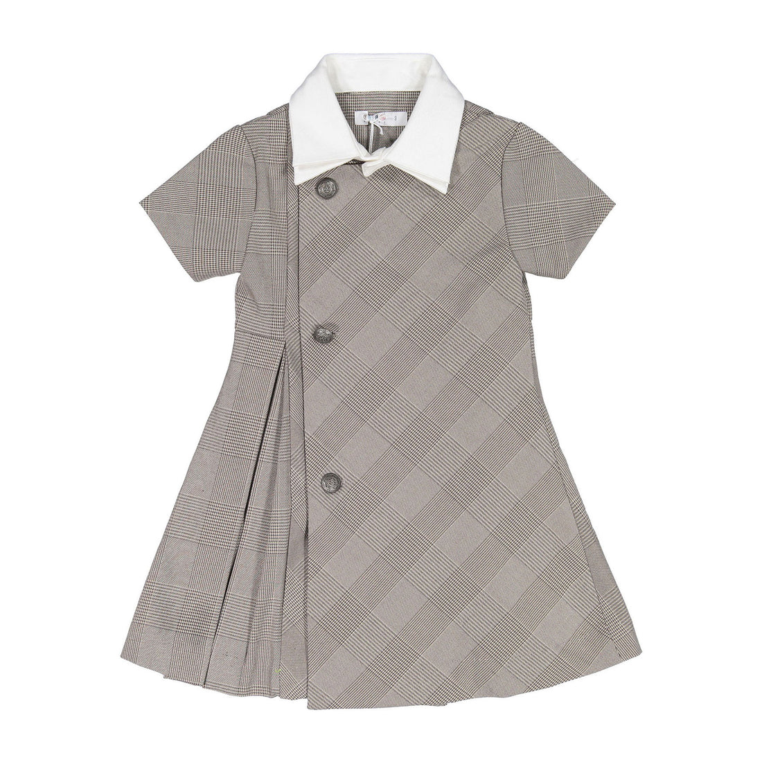 Coco Blanc Short Sleeve Double Collar Dress