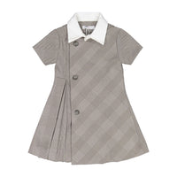 Coco Blanc Short Sleeve Double Collar Dress