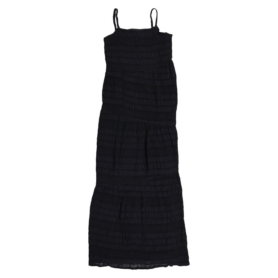 and tmrw Black Velvet Lines Maxi Jumper