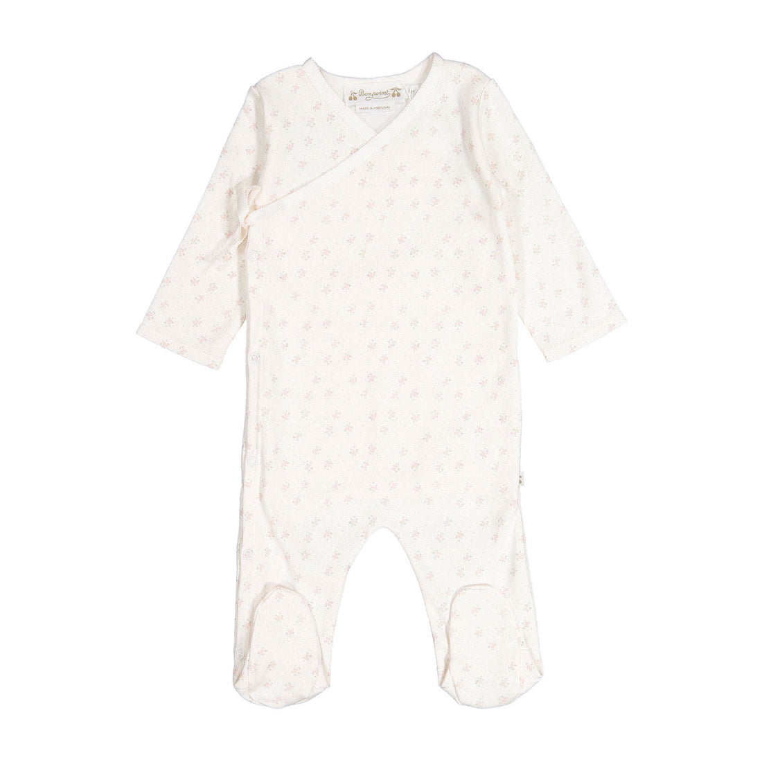 Bonpoint Off White Printed Footie