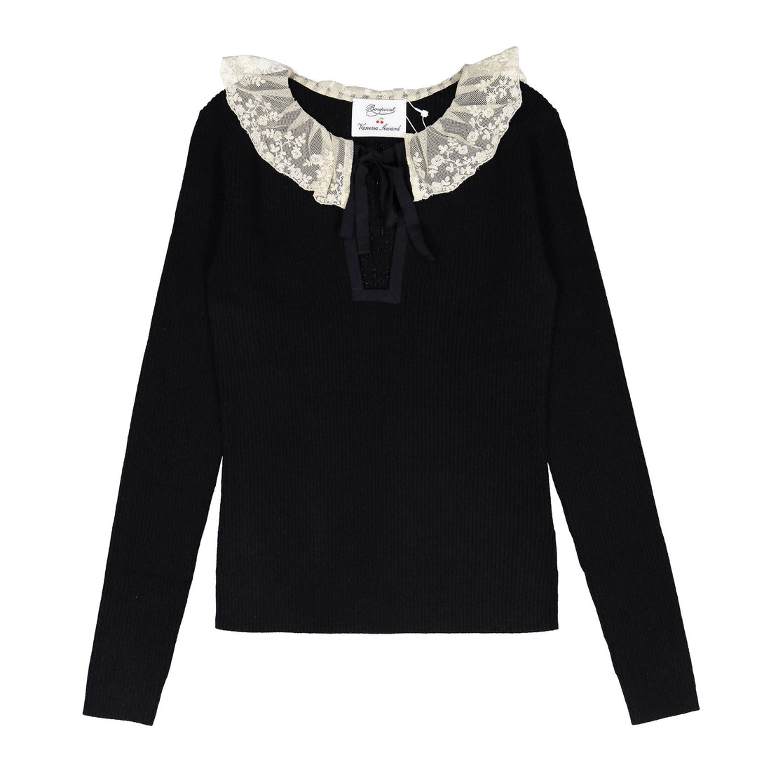 Bonpoint Black Gwen Knit Womens Sweater