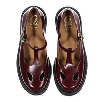 Papanatas Bordeaux Chunky School Shoe