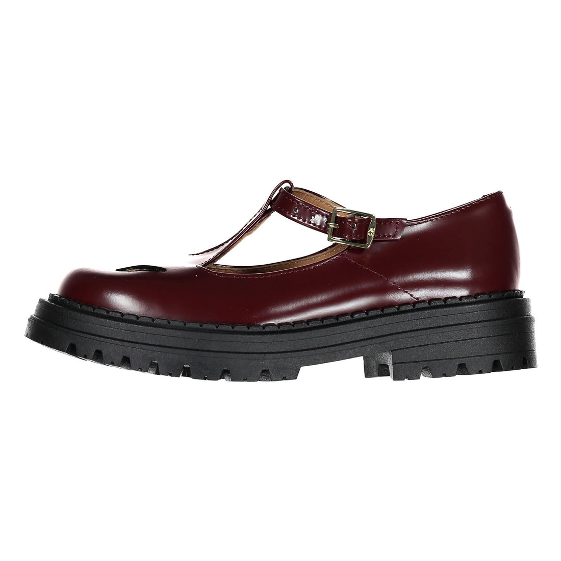 Papanatas Bordeaux Chunky School Shoe