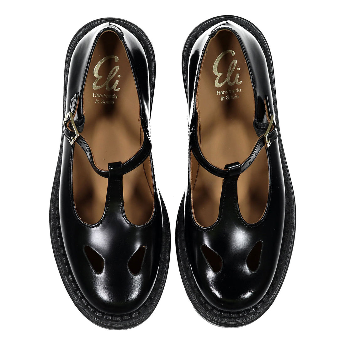 Papanatas Black Chunky School Shoe