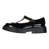 Papanatas Black Chunky School Shoe