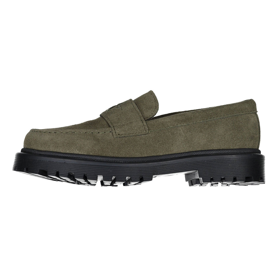 Papanatas Olive Suede Star Chunky Loafer