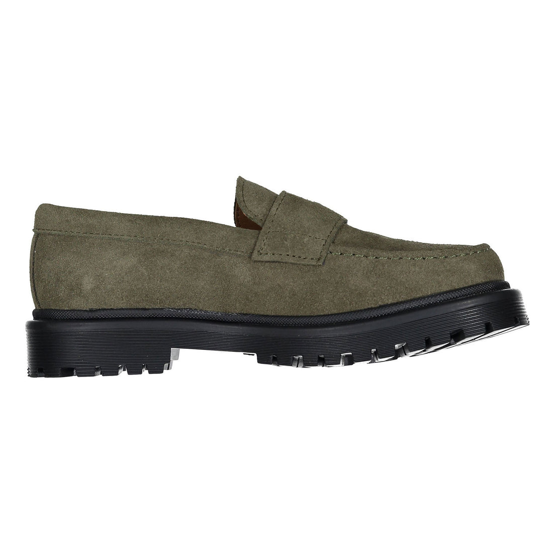 Papanatas Olive Suede Star Chunky Loafer