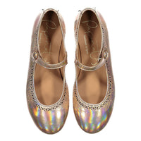Papanatas Irridescent Dot Detail Mary Janes