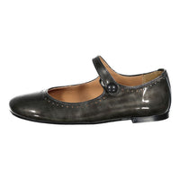 Papanatas Deep Grey Wash Dot Detail Mary Janes