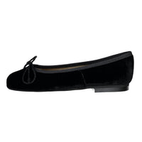 Papanatas Black Velvet Soft Ballet Flat