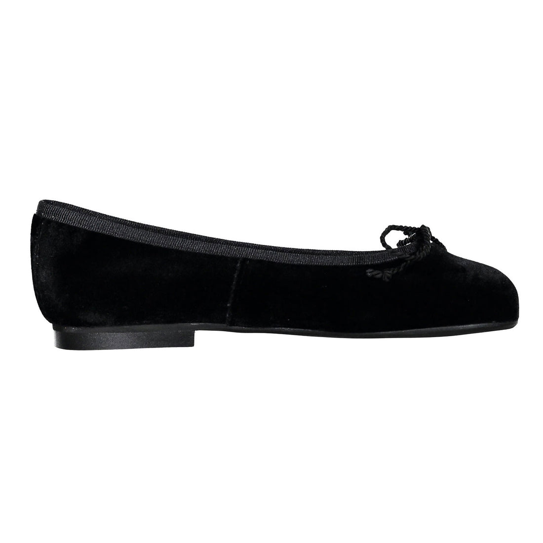 Papanatas Black Velvet Soft Ballet Flat