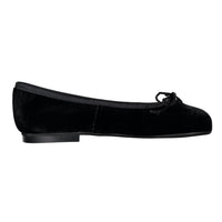 Papanatas Black Velvet Soft Ballet Flat