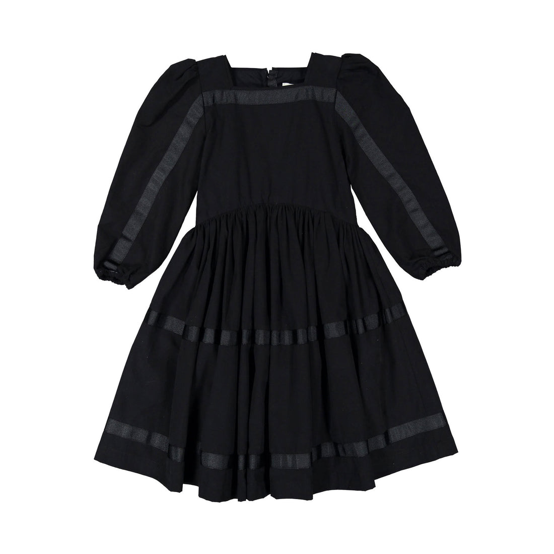 The Middle Daughter Black Taffeta Ribbon Put A Spin On It Dress