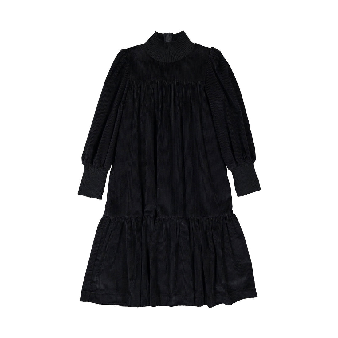 The Middle Daughter Black Corduroy Word Of Mouth Dress