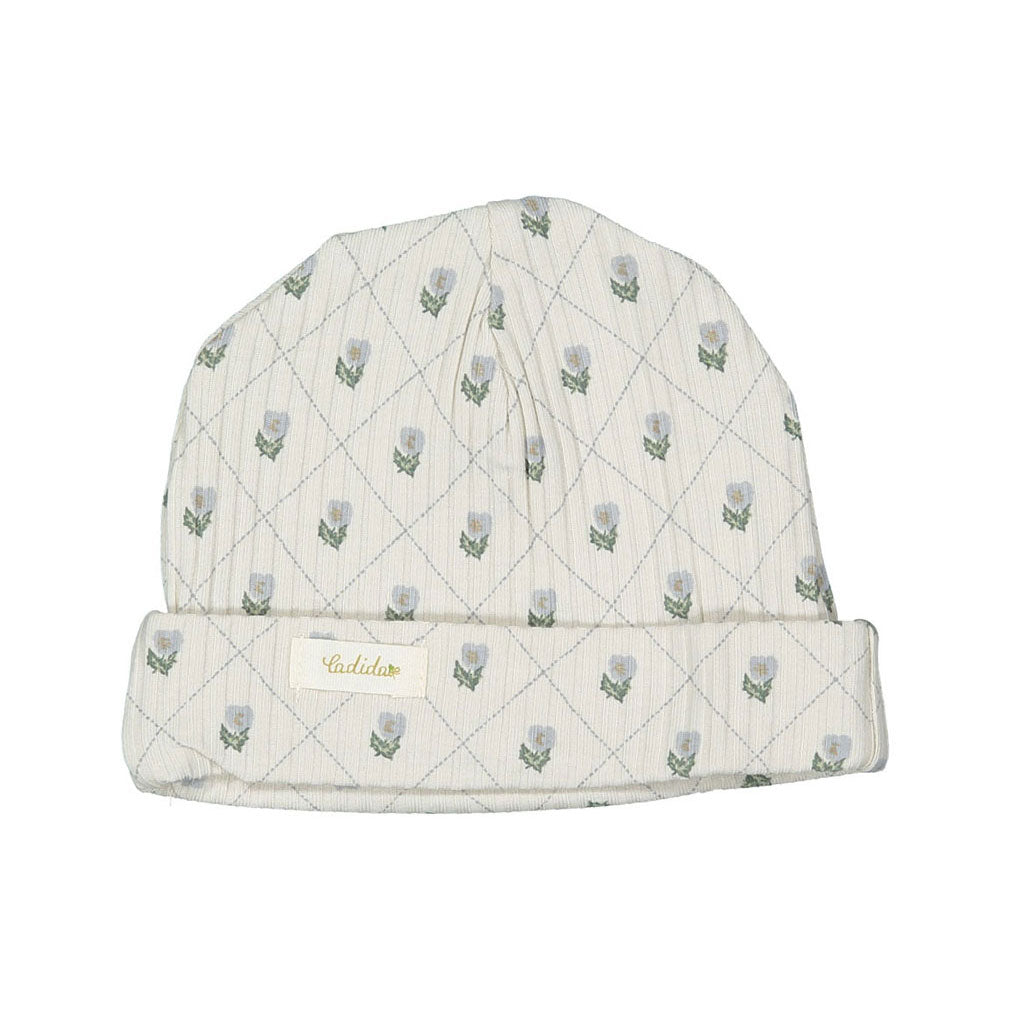 Ladida Layette Blue Grid Hat