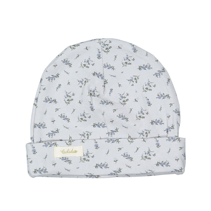Ladida Layette Blue Flowering Fern Hat