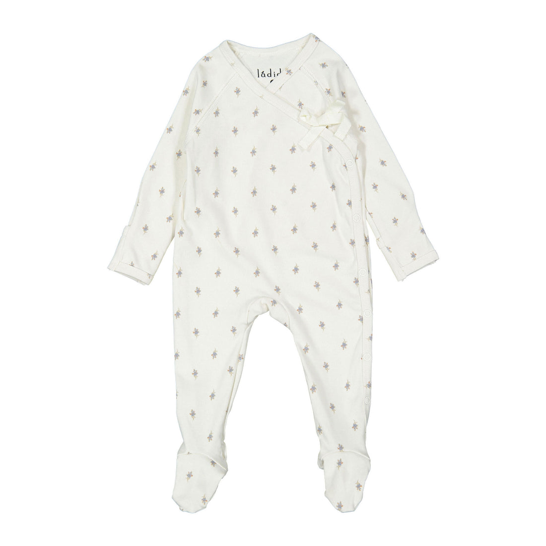 Ladida Layette Blue Forget Me Not Footies