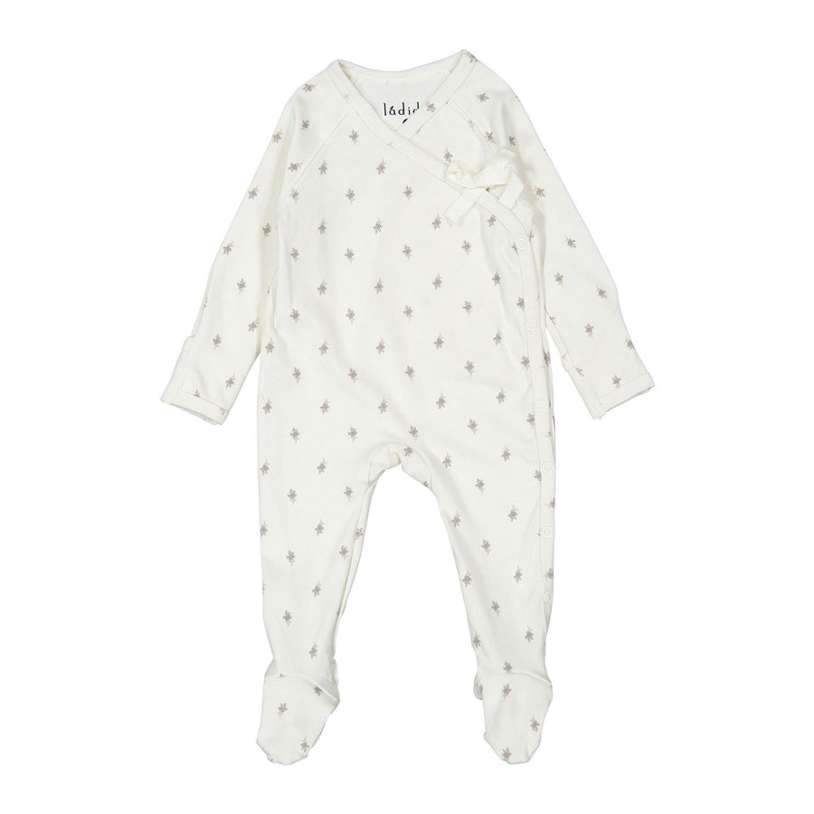 Ladida Layette Blue Forget Me Not Footies