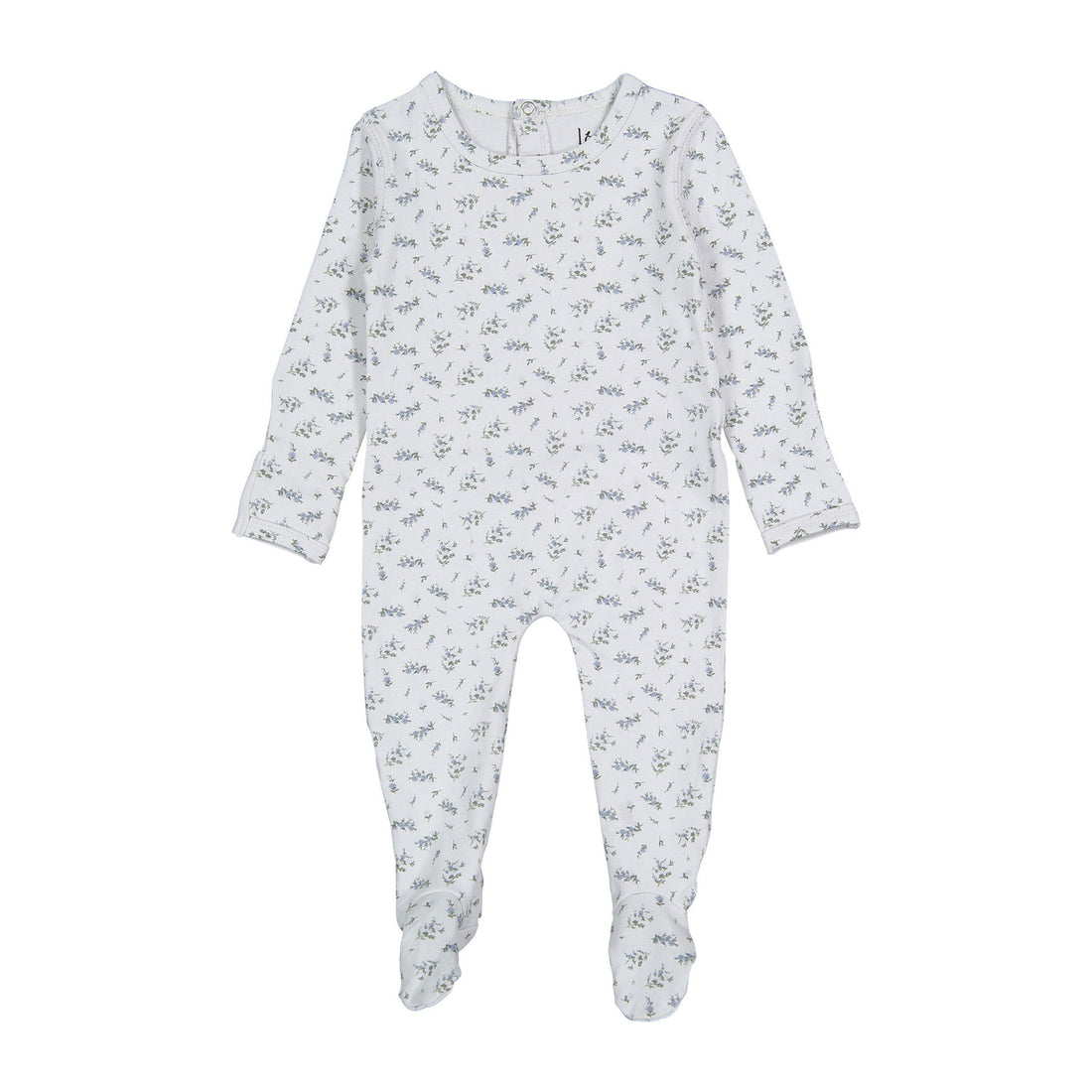 Ladida Layette Blue Flowering Fern Footies