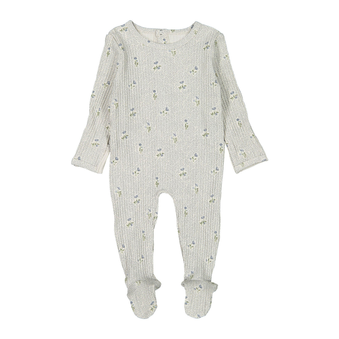 Lovely Littles Printed Romper - Dahlia Blue