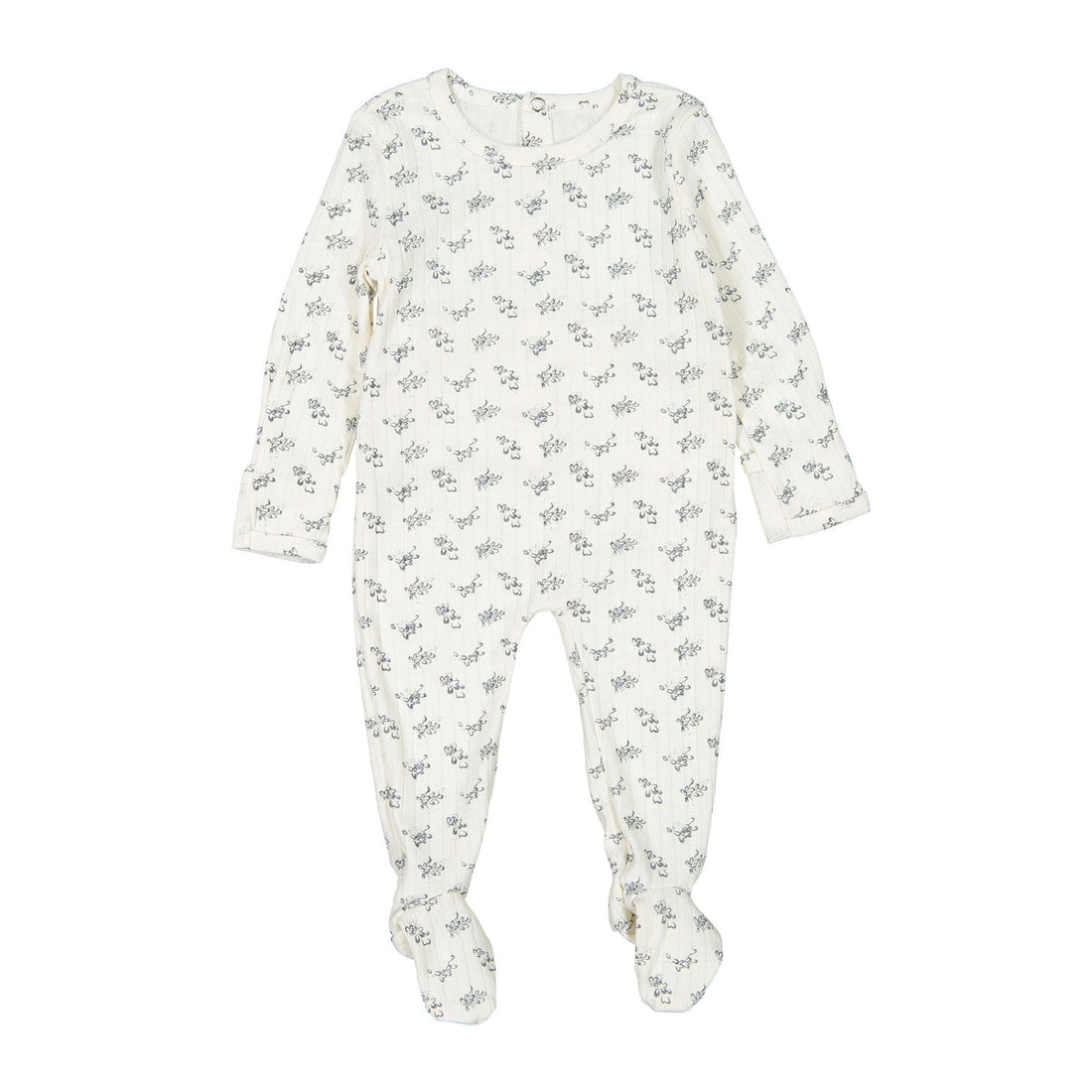 Lovely Littles Printed Romper - Oaklyn Blue