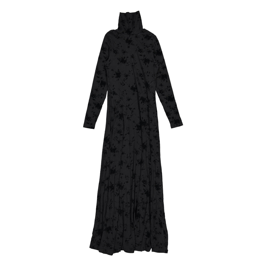 and tmrw Black Velvet Floral Maxi Dress
