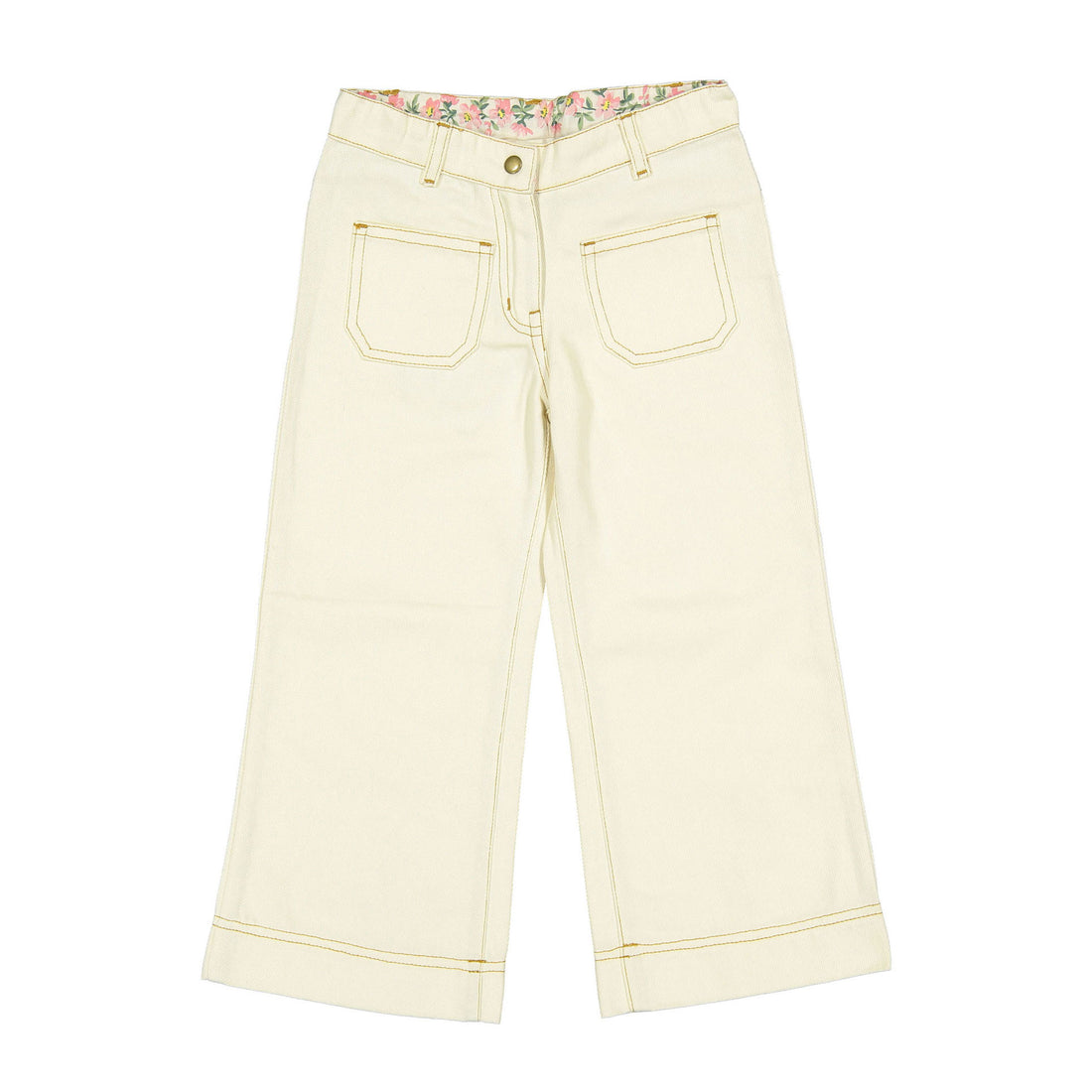 Bonjour Ivory Dyed Denim Pants