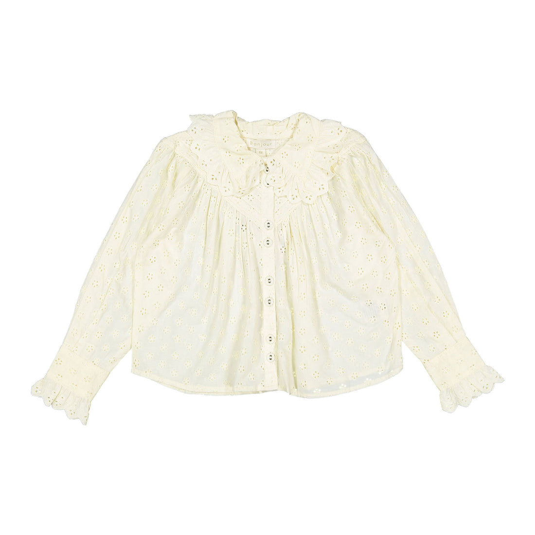 Bonjour Natural Broderie Anglaise Iris Blouse