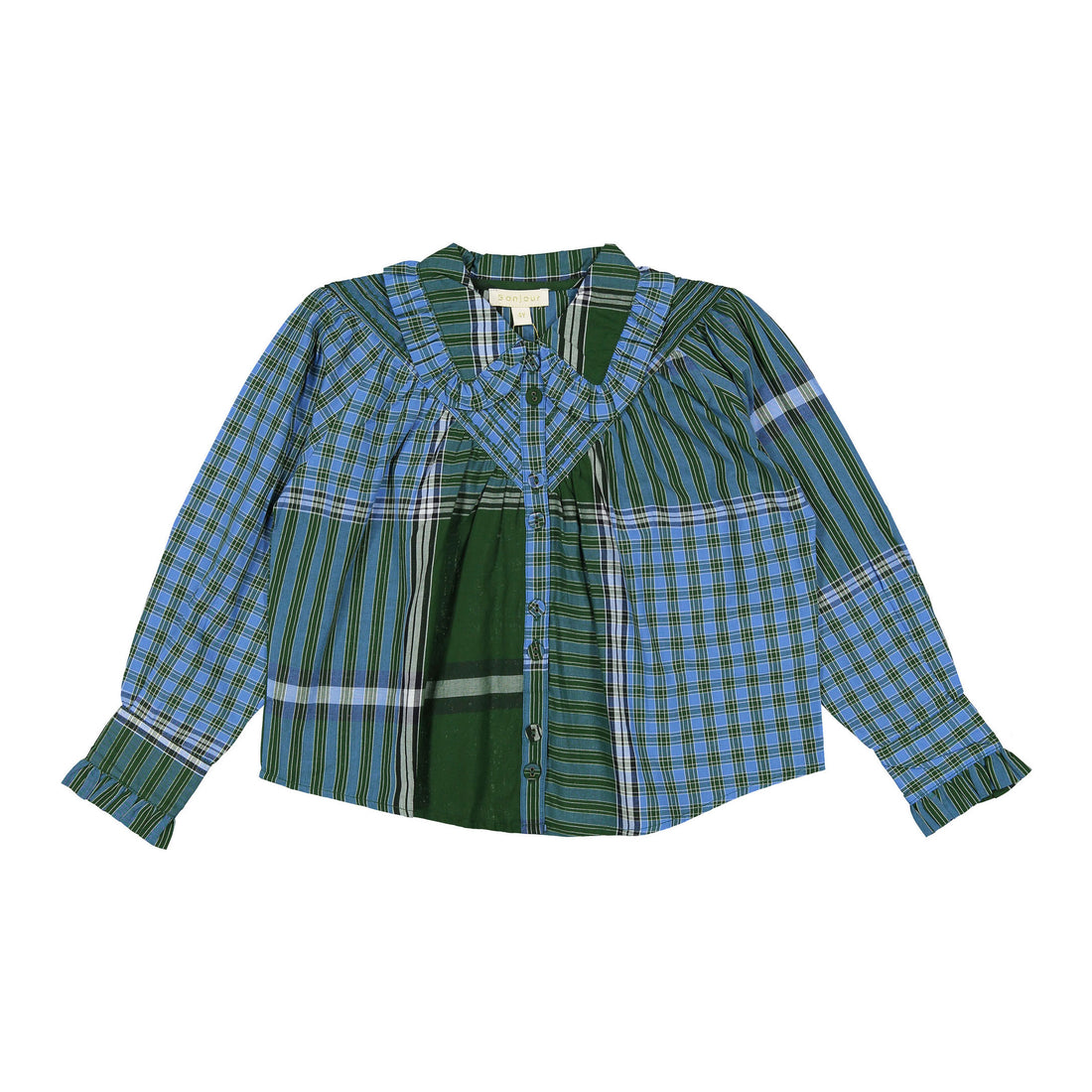 Bonjour Lungi Check Iris Blouse