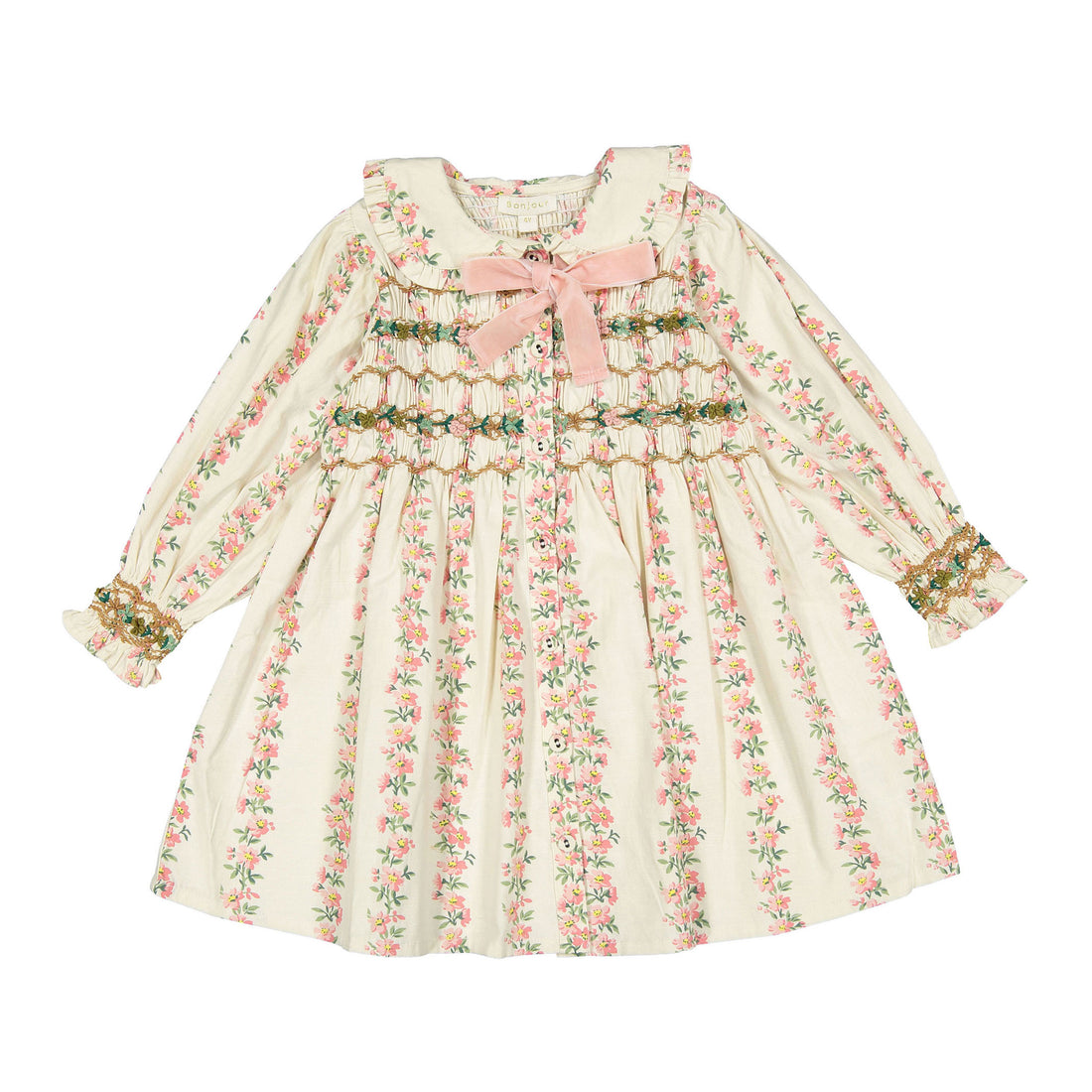 Bonjour Flower Print Romantic Tunique