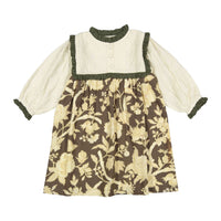 Bonjour Autumnal Terra Flower Ines Dress