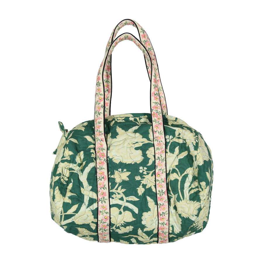 Bonjour Autumnal Green Flower Bowling Bag