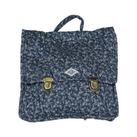 Bonjour Blue Denim Flower Quilted Bag