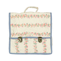 Bonjour Flower Print School Bag