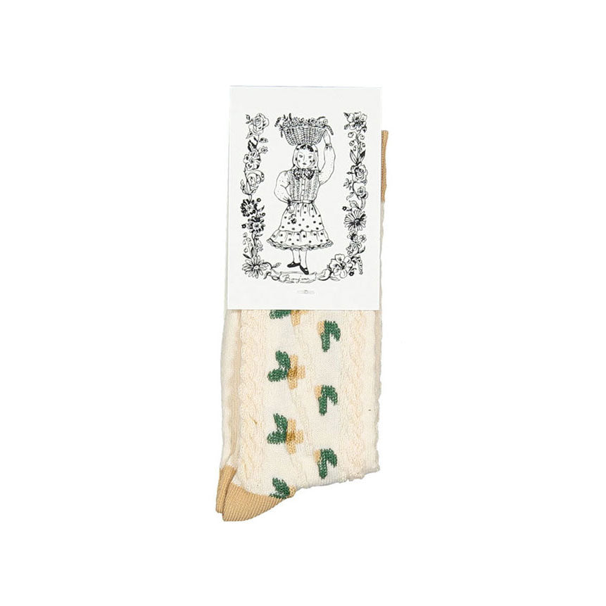 Bonjour Natural Relief Flowers Socks