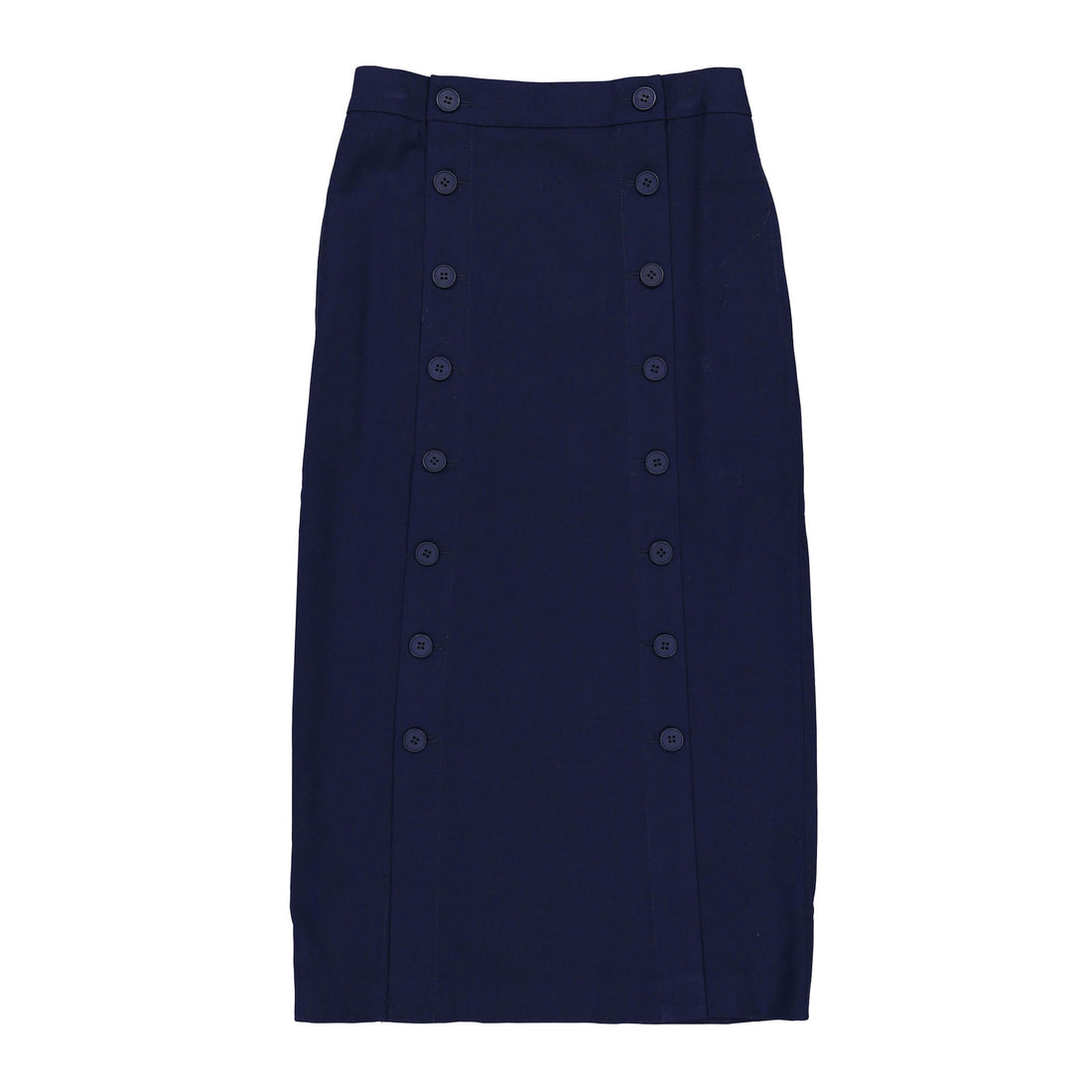 Tiny Cottons Navy Buttoned Skirt
