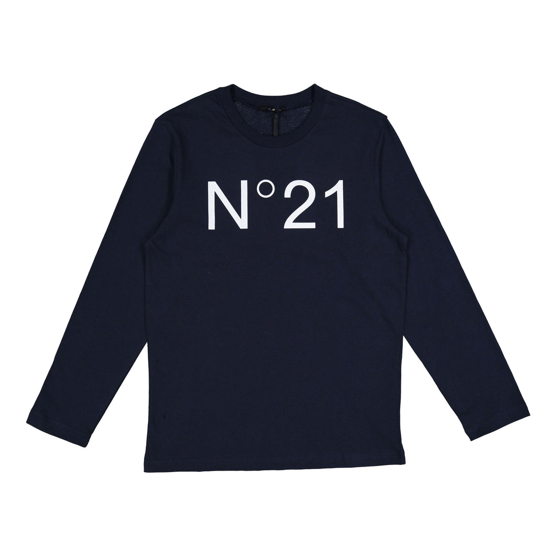 N21 Navy Long Sleeve Logo T-Shirt
