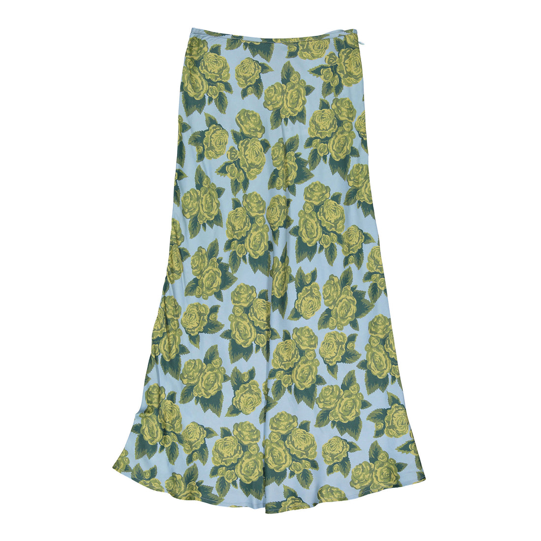 Tiny Cottons Denim Blue Roses Cut Womens Skirt